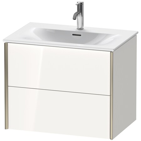 Duravit Xviu Wall-Mounted Vanity Unit White High Gloss XV41330B185